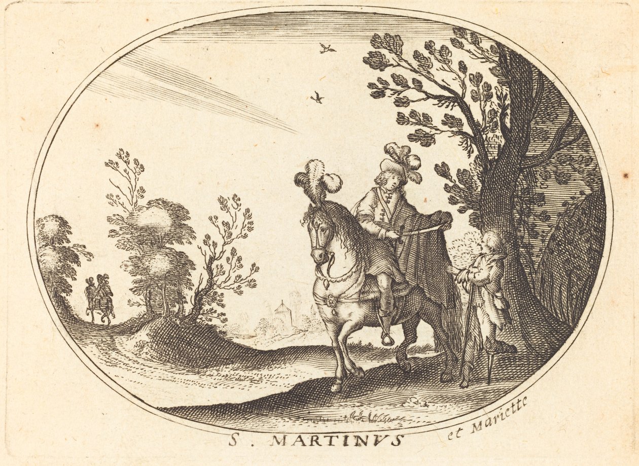 Aziz Martin ve Dilenci by Balthasar Moncornet