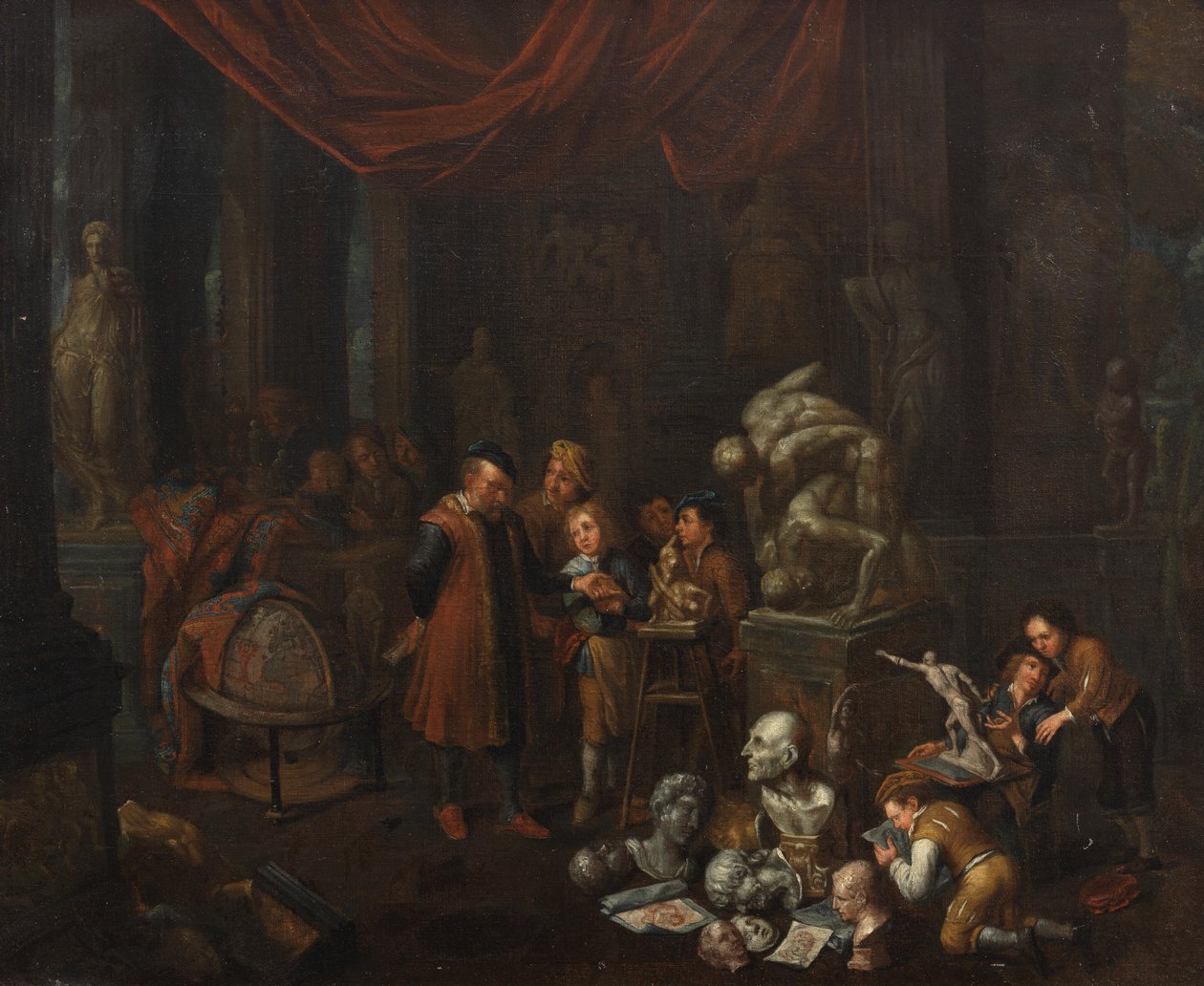Heykeltıraşın atölyesi by Balthasar van den Bossche