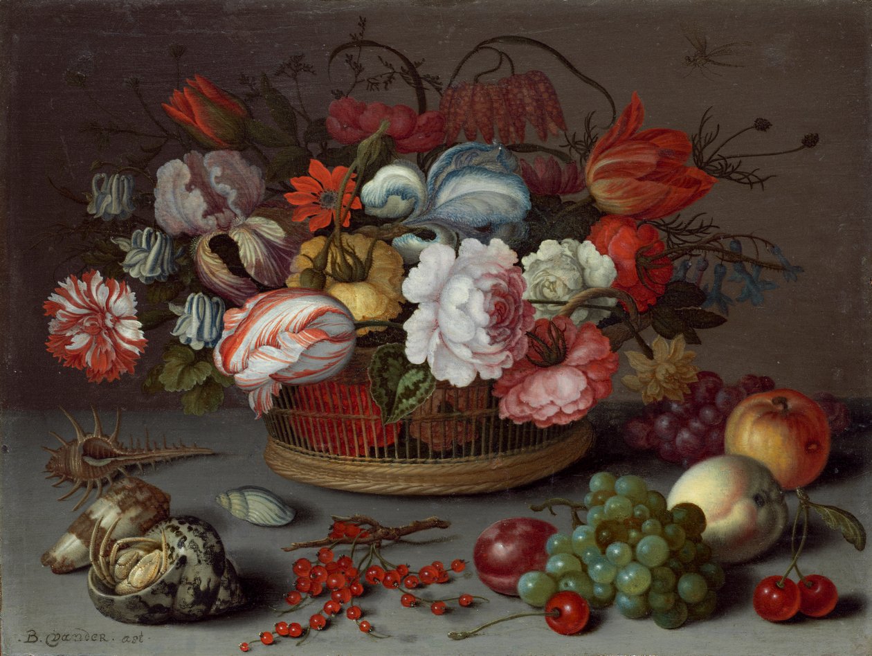 Çiçek Sepeti, c.1622 by Balthasar van der Ast