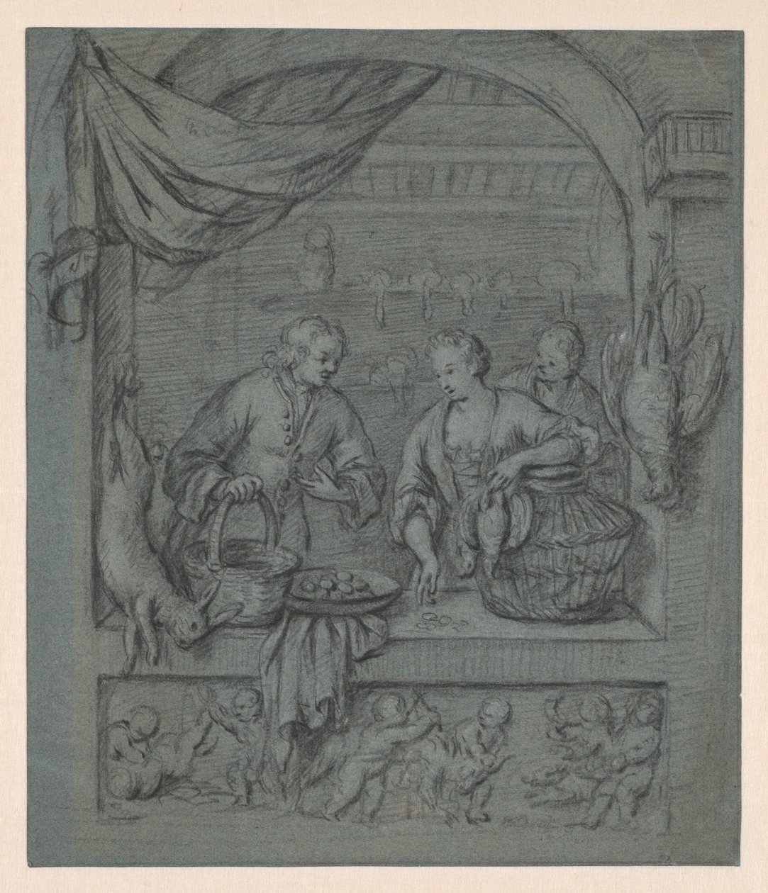kuş satıcısı by Balthasar van der Ast