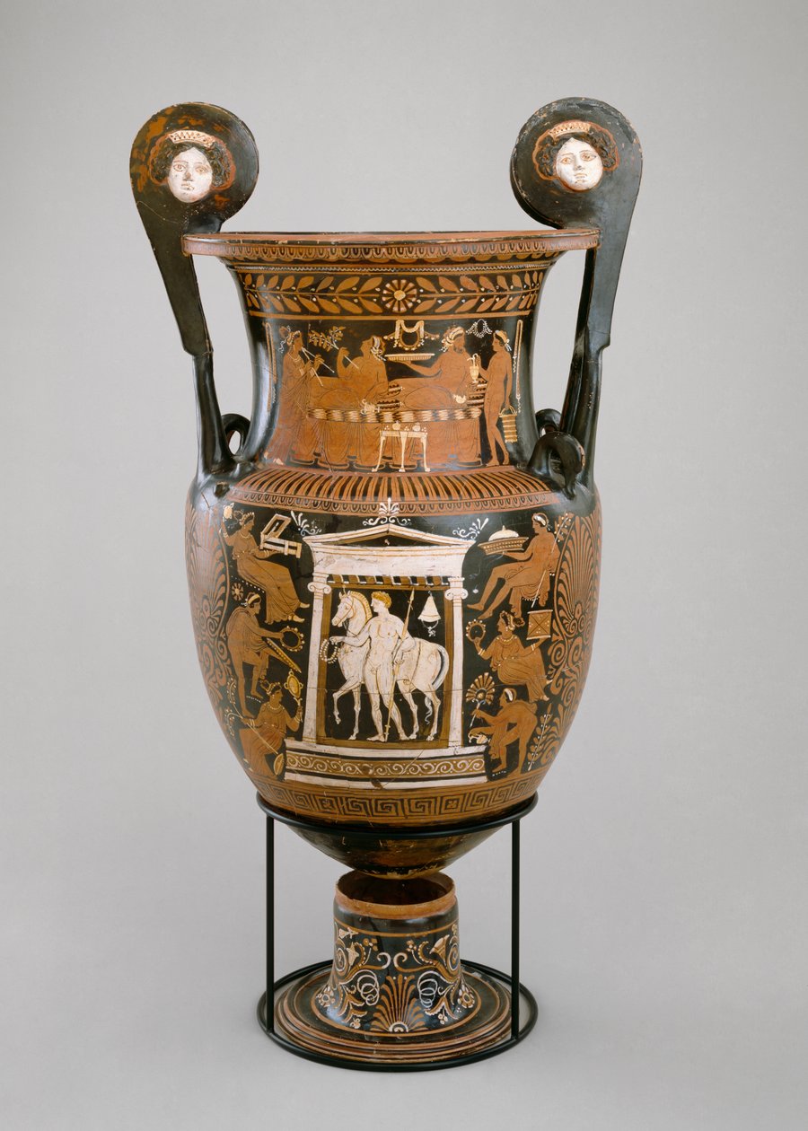 Volute krater, Puglia, MÖ 320-310 (kil) (ayrıca bkz. 321231) by Baltimore Painter