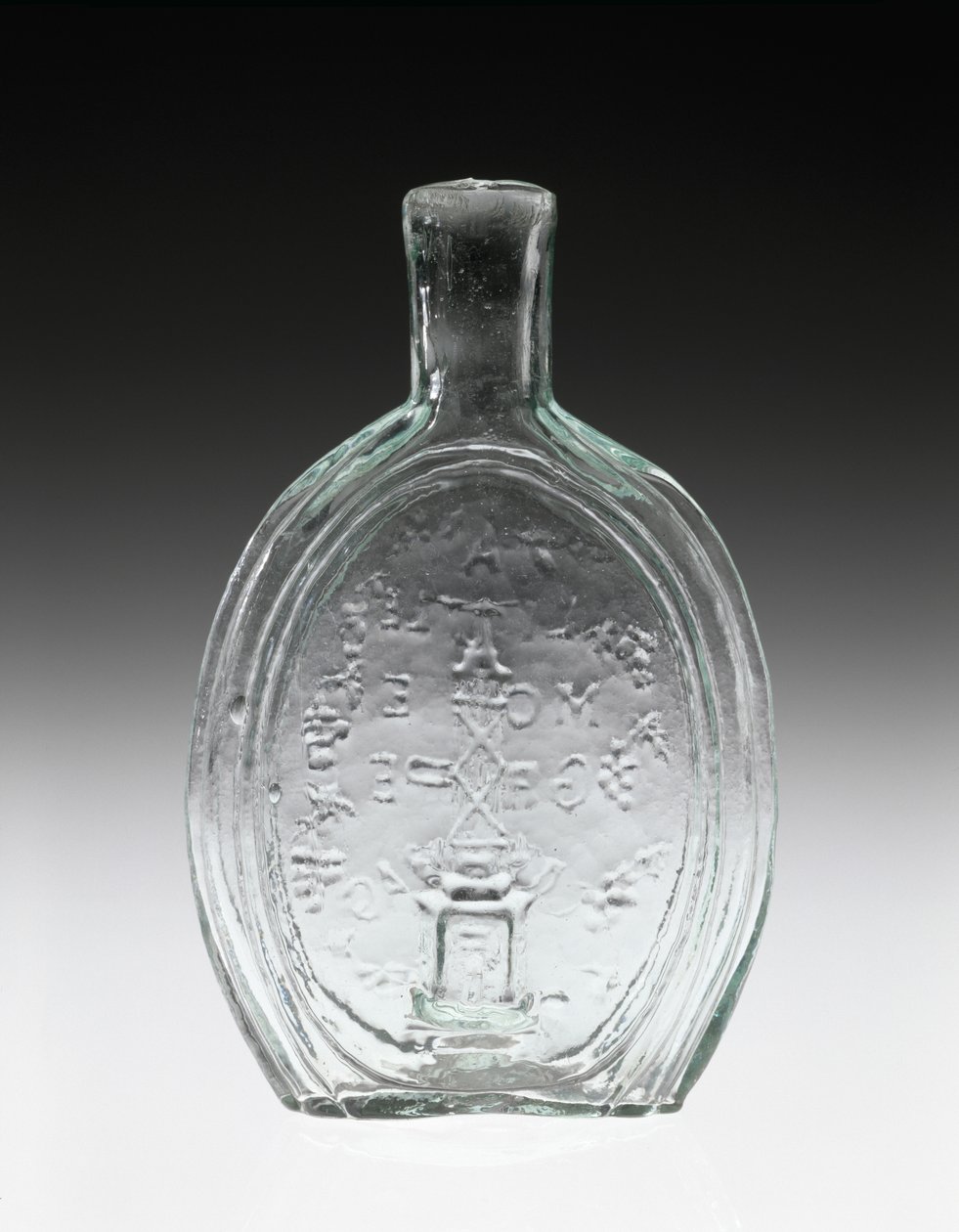 Figürlü Şişe, c. 1847 (kurşunsuz cam) by Baltimore Glass Works