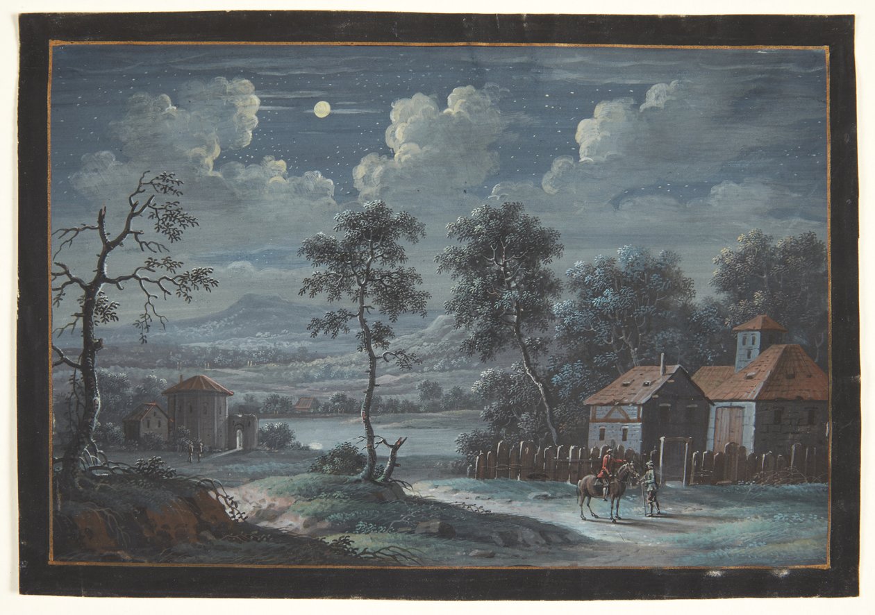 Dolunayda bir güney manzarası by Barbara Dietzsch