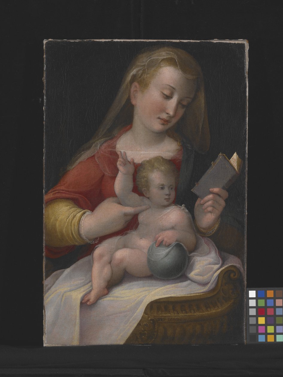 Madonna ve Çocuk (tuval üzerine yağlıboya) by Barbara Longhi