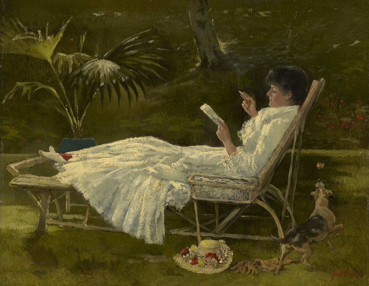 Kadın Okuma, c.1910 by Barbour