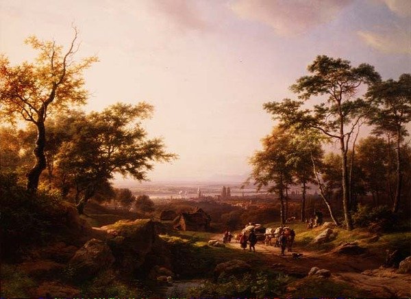 Bir Ren Manzarası, 19. yüzyıl by Barend Cornelis Koekkoek