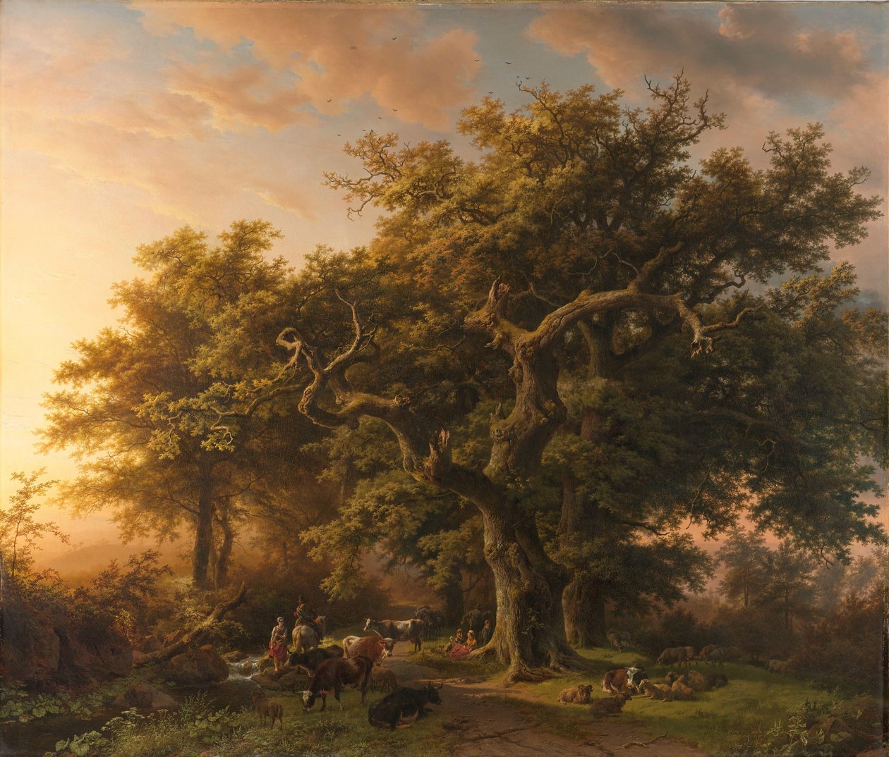 orman sahnesi Ormanda Görüntüle by Barend Cornelis Koekkoek