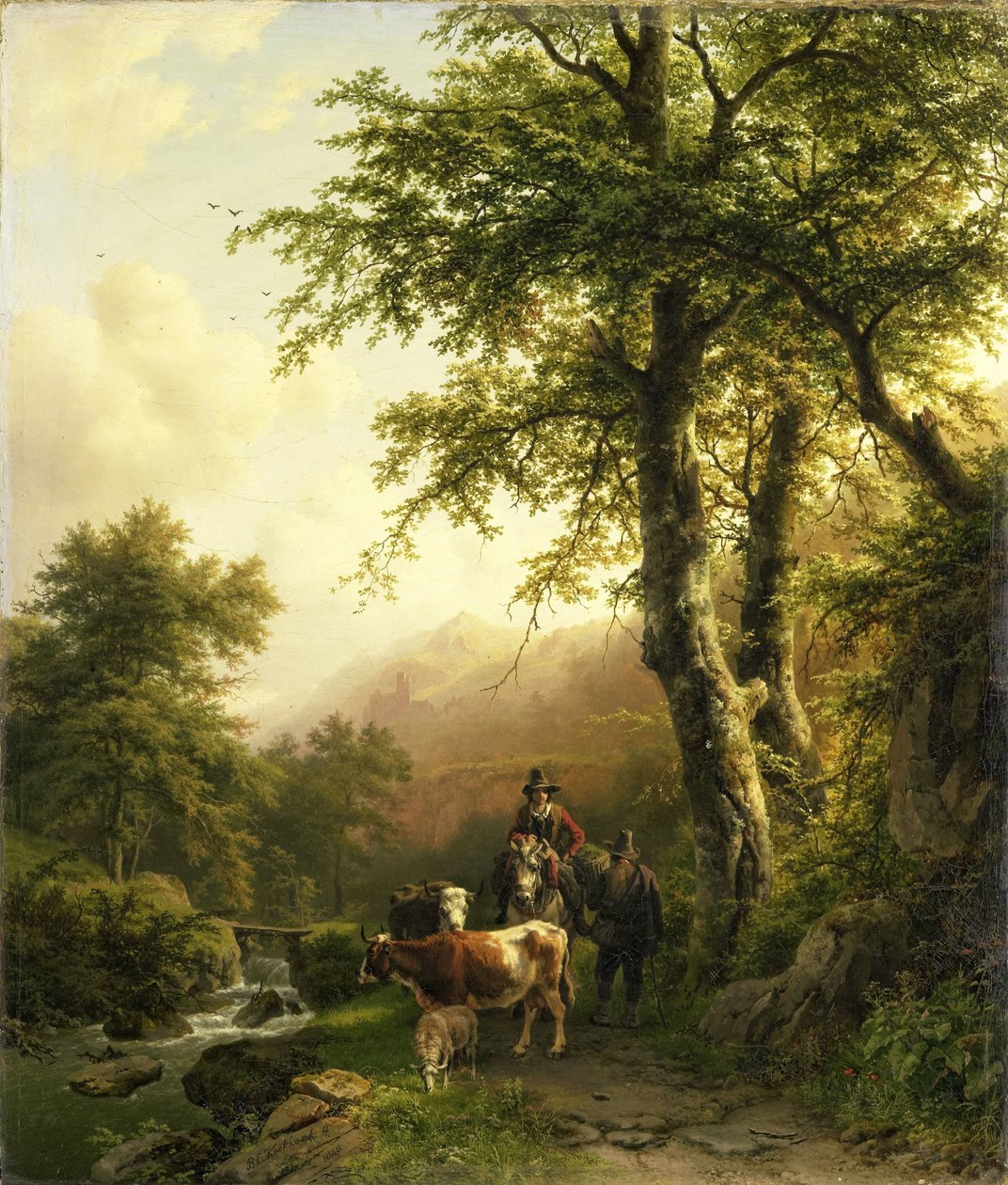 İtalyan Manzarası by Barend Cornelis Koekkoek