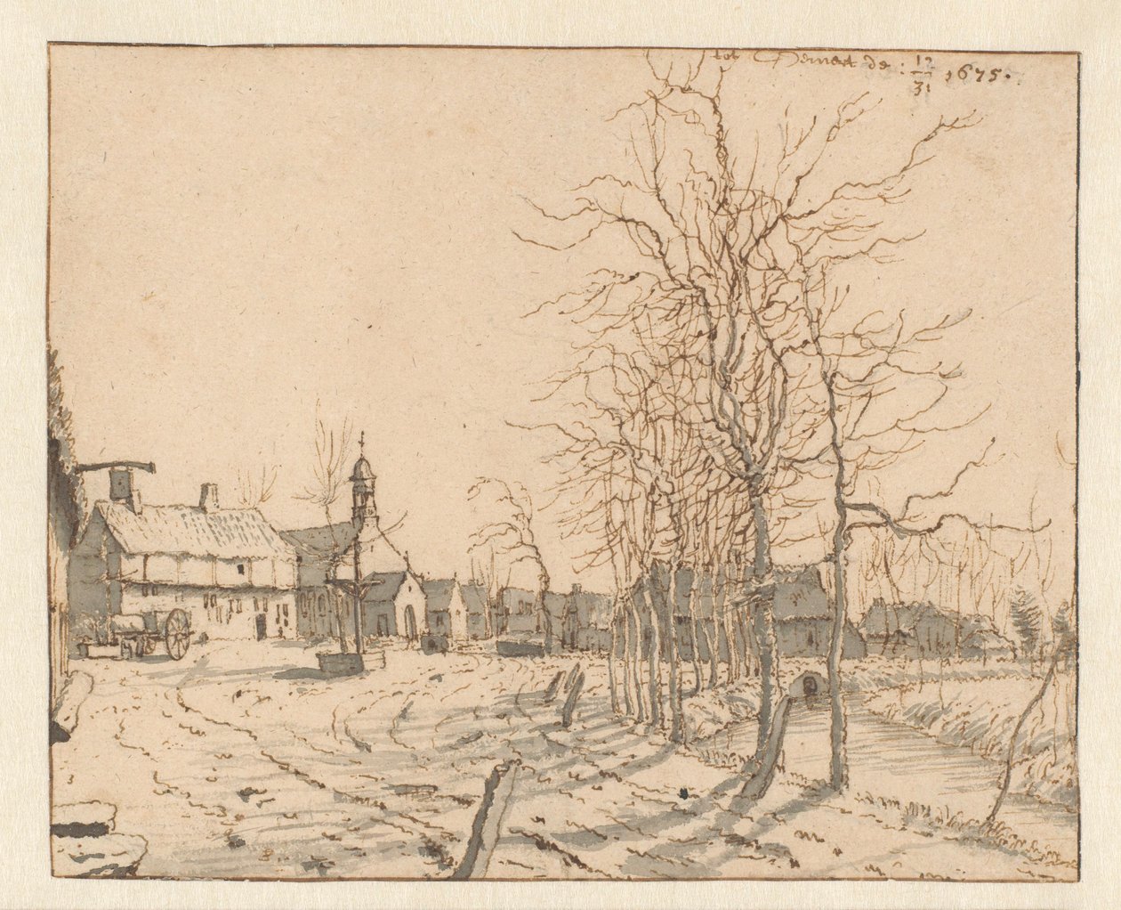 Gemert'in görünümü, Kuzey Brabant by Barend Klotz (attributed to)