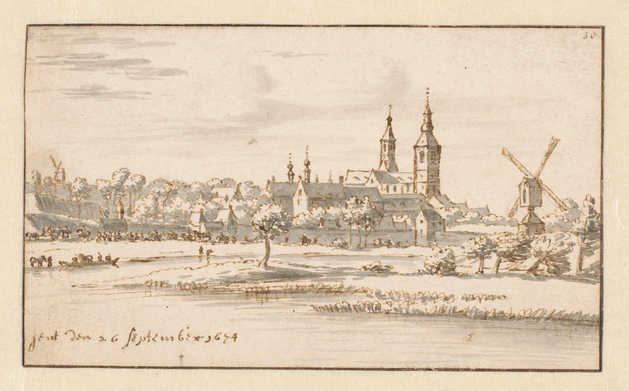 Gent manzarası by Barend Klotz (attributed to)