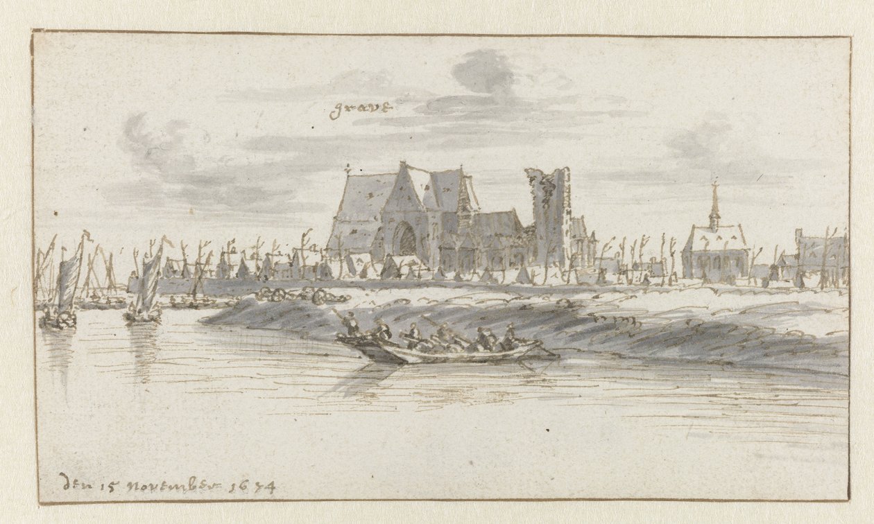 Mezar Görünümü, Kuzey Brabant by Barend Klotz (attributed to)