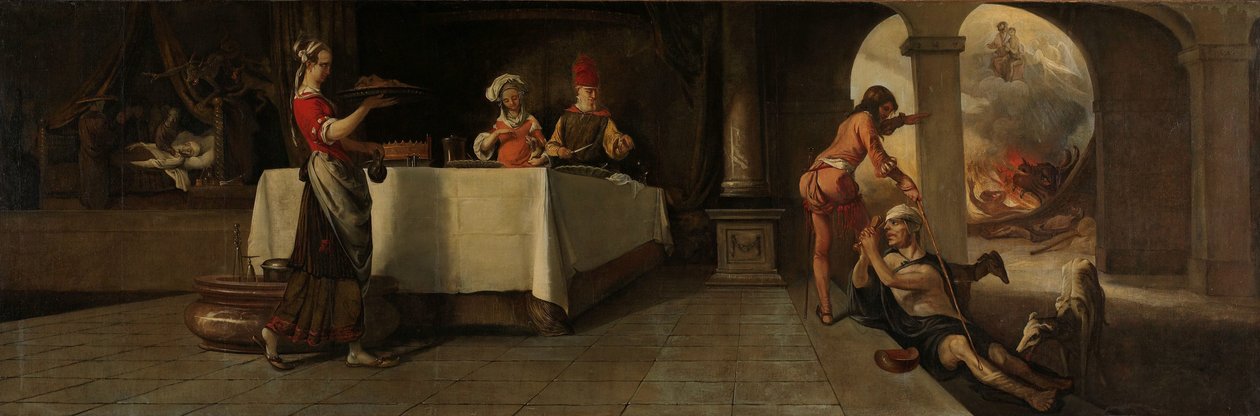 Lazarus ve Zengin Adam by Barent Fabritius