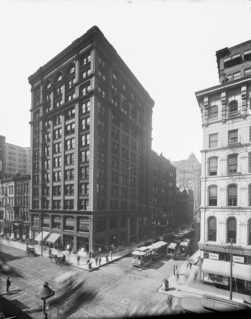 105 West Monroe Street, Chicago, Illinois, ABD, 1895 dolayları (s/b fotoğraf) by Barnes and Crosby