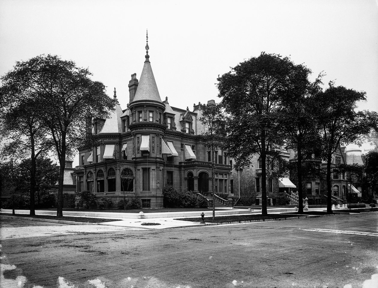 Charles P. Libby konutu, 3358 South Michigan Avenue, Chicago, Illinois, ABD, c.1905 (s/b fotoğraf) by Barnes and Crosby