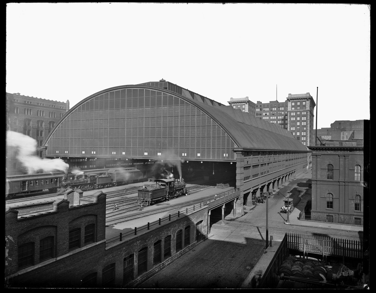 LaSalle Street Station, Chicago, Illinois, ABD, c.1905 (s/b fotoğraf) by Barnes and Crosby