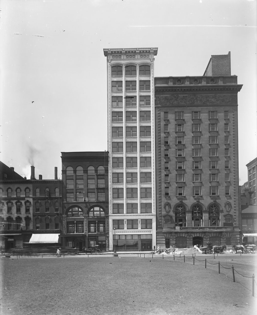 Lake View Building (Belediye Mahkemesi Binası), Chicago, Illinois, ABD, c.1908 (s/b fotoğraf) by Barnes and Crosby