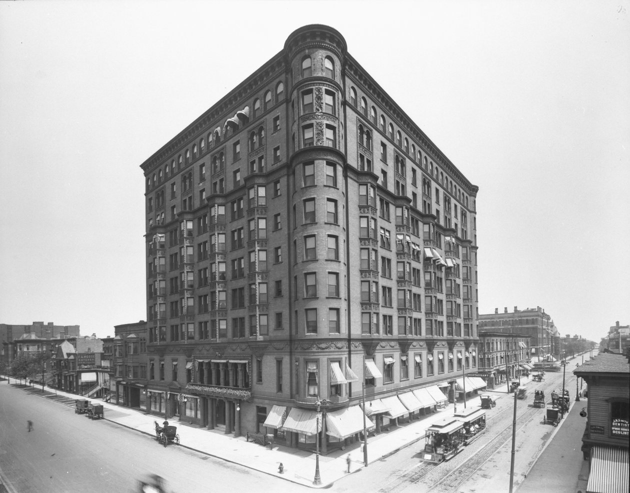 Lexington Hotel, Chicago, Illinois, ABD, c.1905 (s/b fotoğraf) by Barnes and Crosby