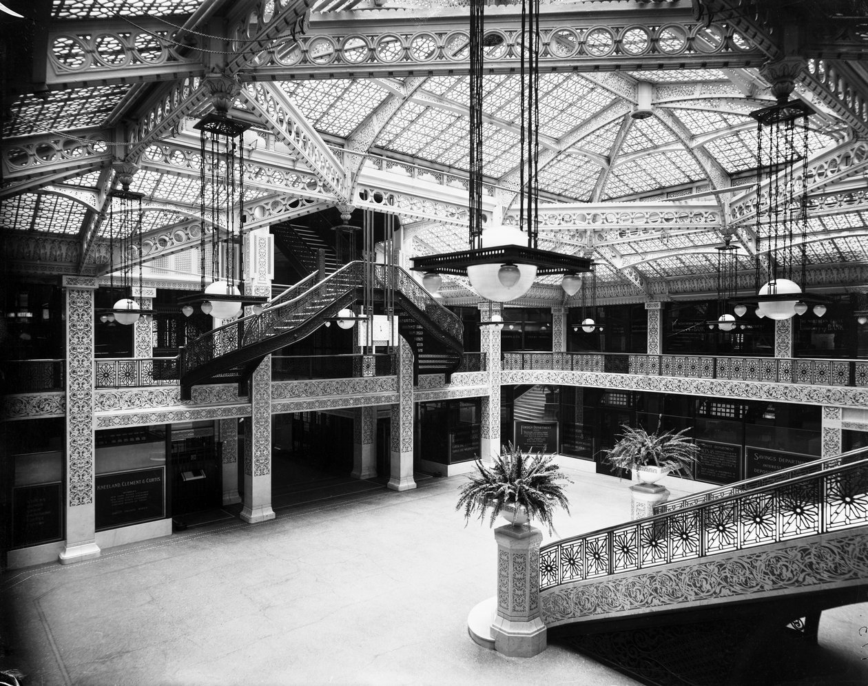 Rookery Binasının Lobisi, Chicago, Illinois, ABD by Barnes and Crosby