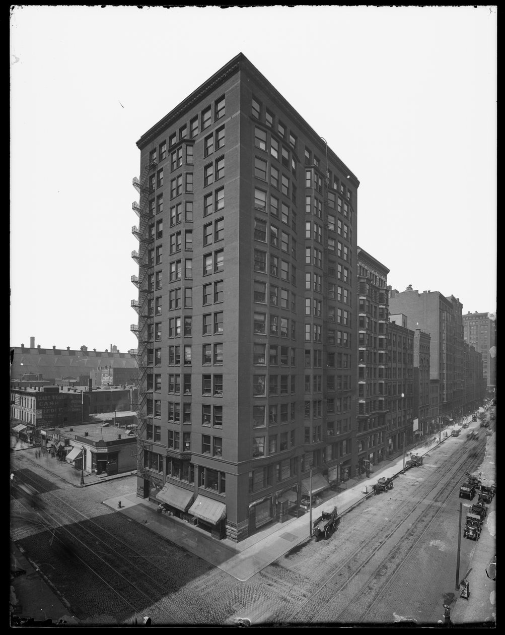 Pontiac Binası, Chicago, Illinois, ABD, 1891 dolayları (s/b fotoğraf) by Barnes and Crosby