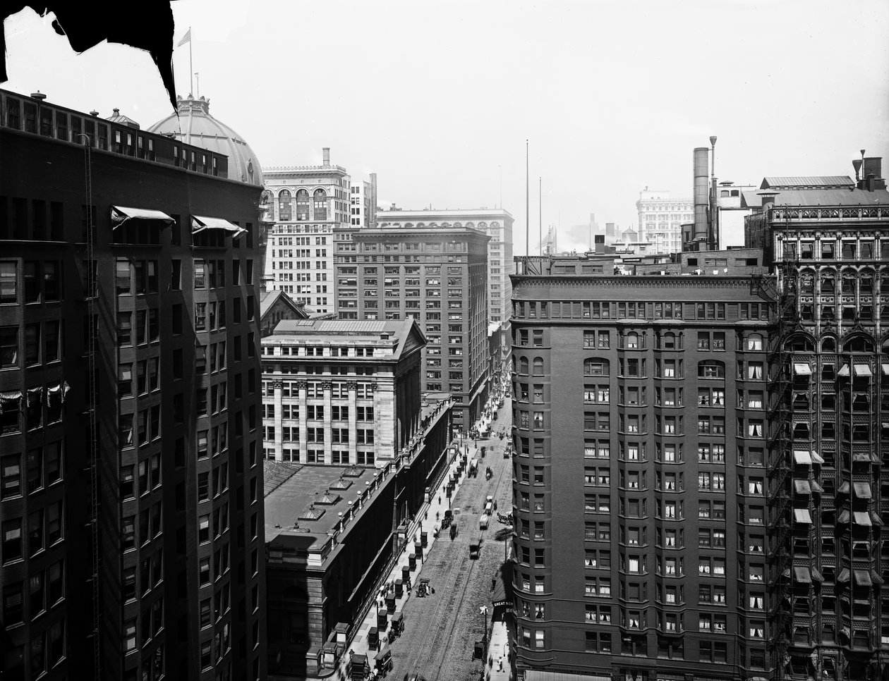 South Dearborn Street, Chicago, Illinois, ABD, 1905 dolayları (s/b fotoğraf) by Barnes and Crosby