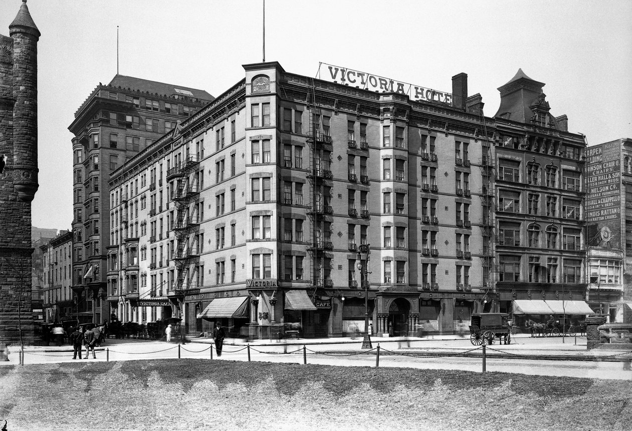 Victoria Hotel, Chicago, Illinois, ABD, c.1900 (s/b fotoğraf) by Barnes and Crosby