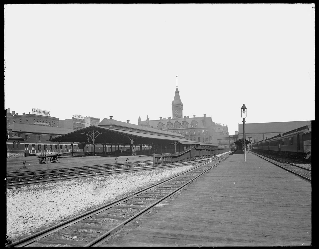 Wells Street Station, Chicago, Illinois, ABD, c.1905 (s/b fotoğraf) by Barnes and Crosby