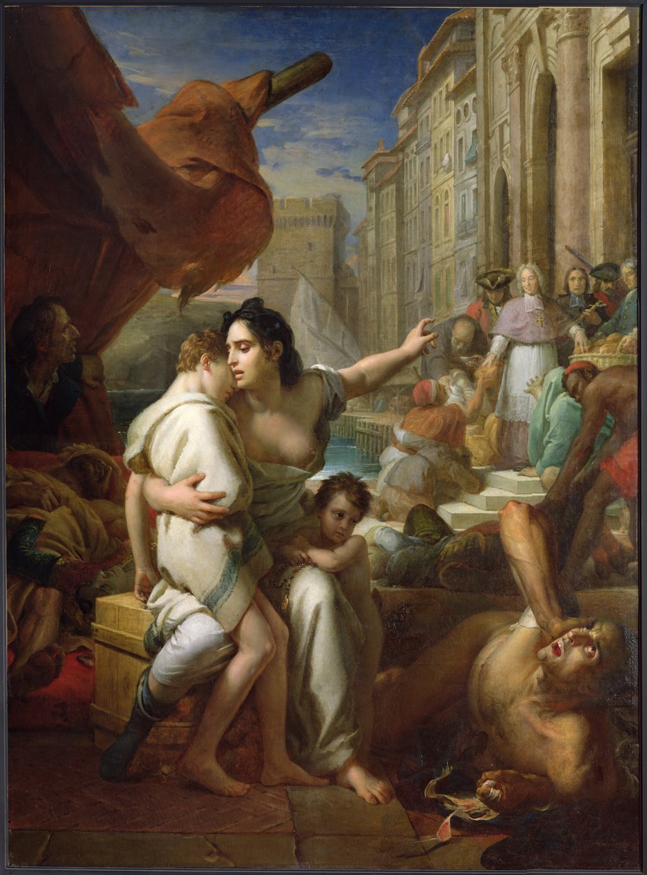 Monseigneur de Belsunce (1670-1755) during the Plague of Marseille in 1720, c.1825  by Baron François Pascal Simon Gérard