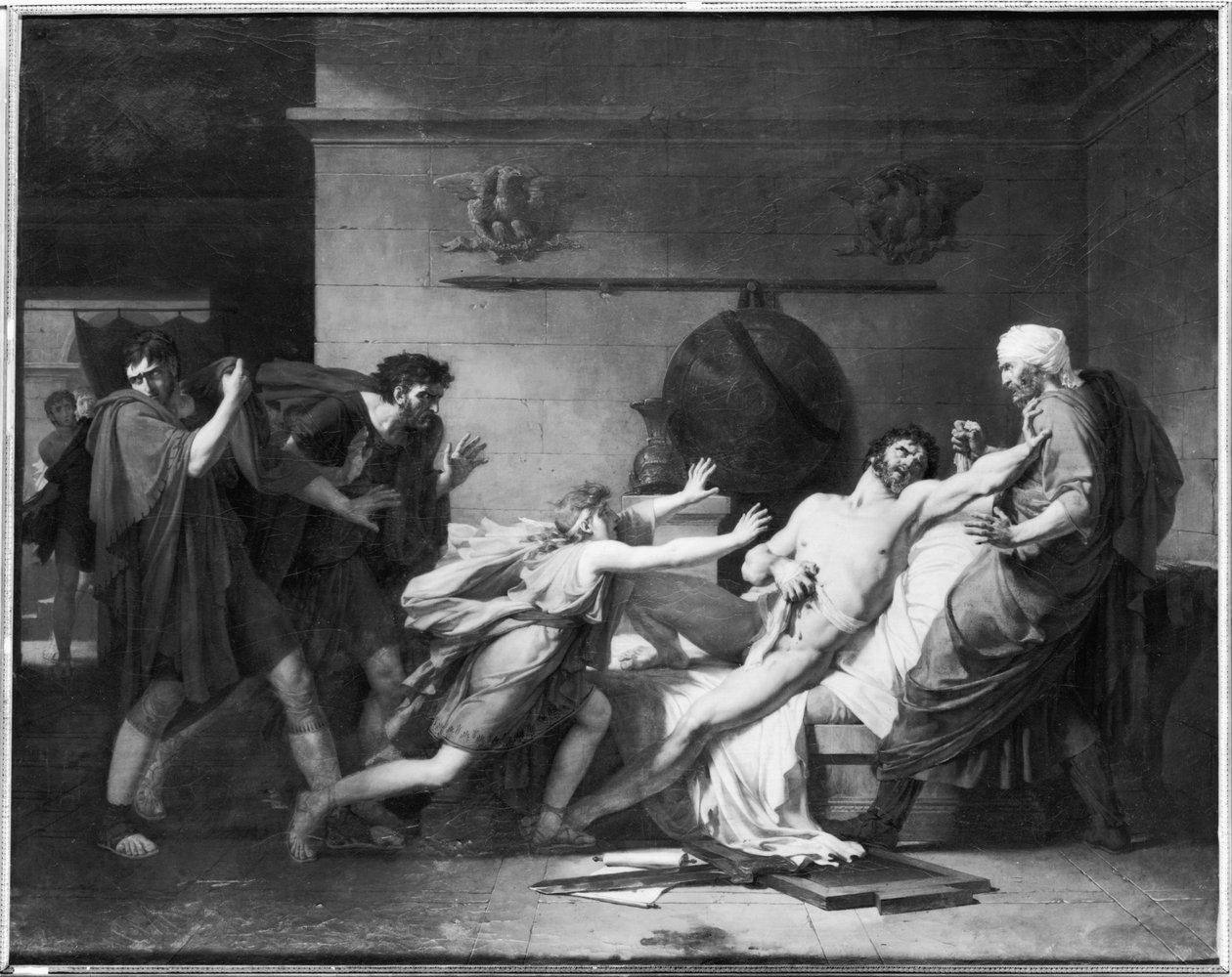 The Death of Cato of Utica (95-46 BC) 1797   by Baron Pierre Narcisse Guerin