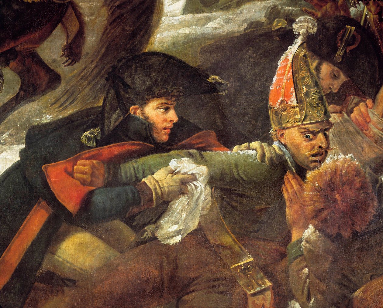 Napolyon I Eylau savaş alanında 9/02/1807, Detay by Baron Antoine Jean Gros