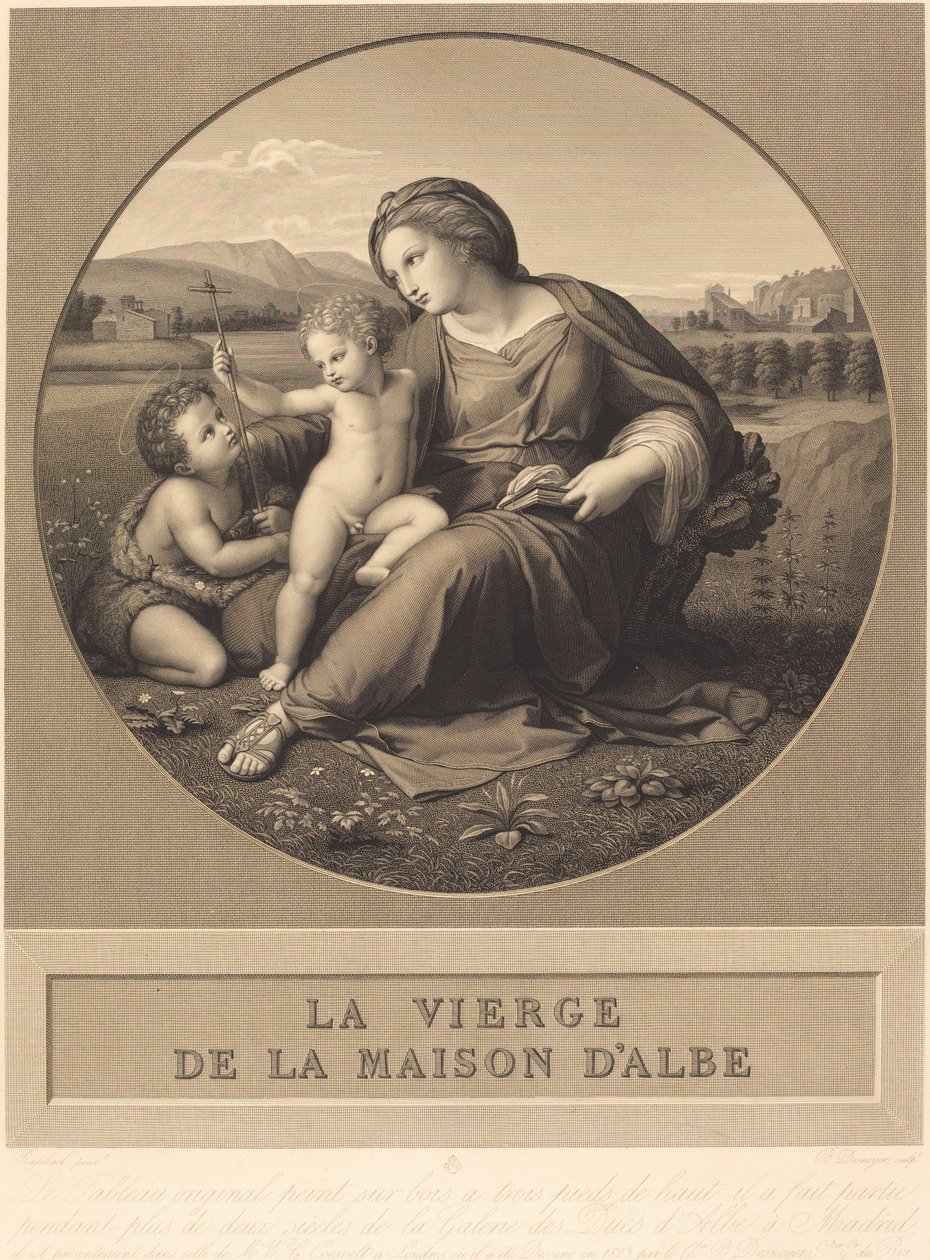 Alba Madonna by Baron Auguste Gaspard Louis Desnoyers after Raphael