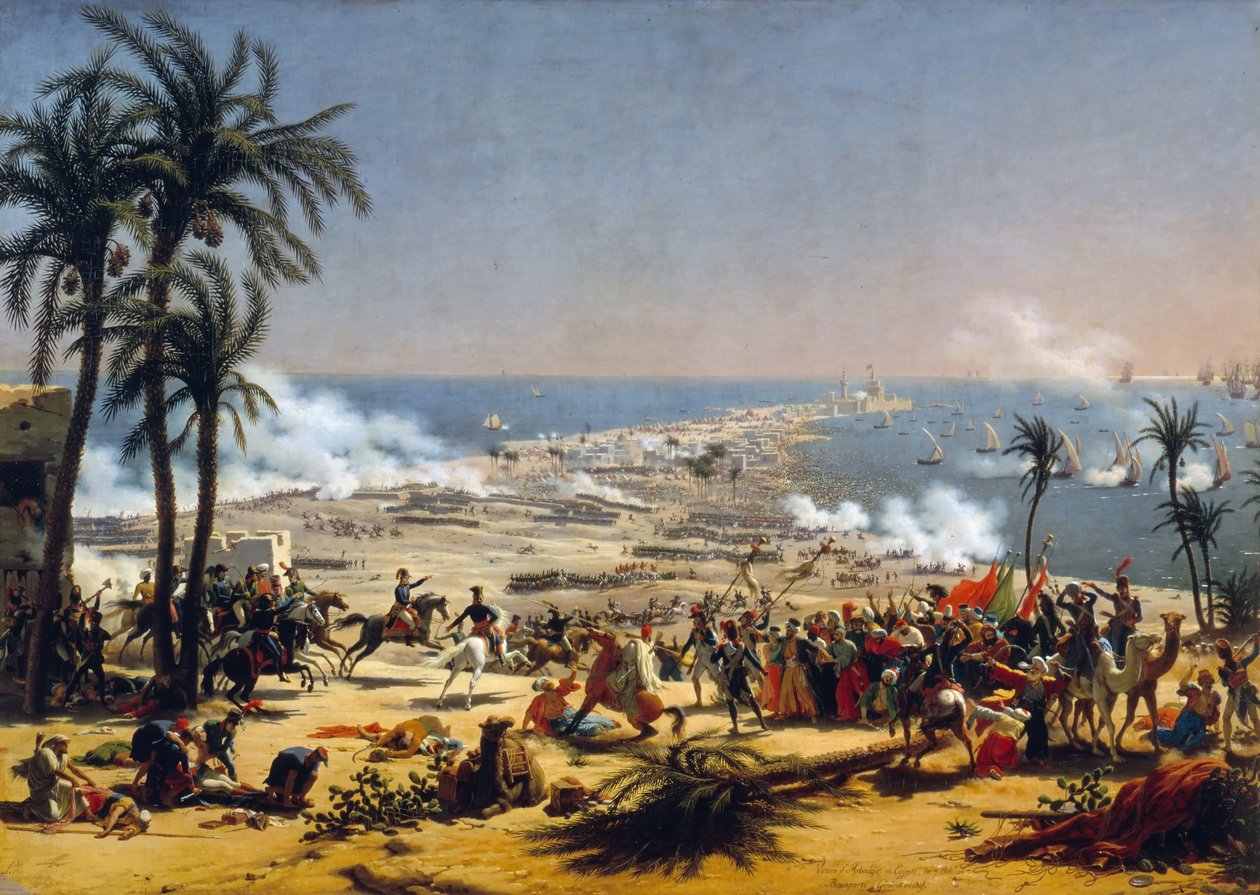 Aboukir Savaşı, 25 Temmuz 1799 by Baron Lejeune Louis François