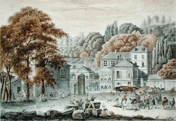 New Place du Pont, Sevr, 1822 by Baron Louis Albert Bacler dAlbe