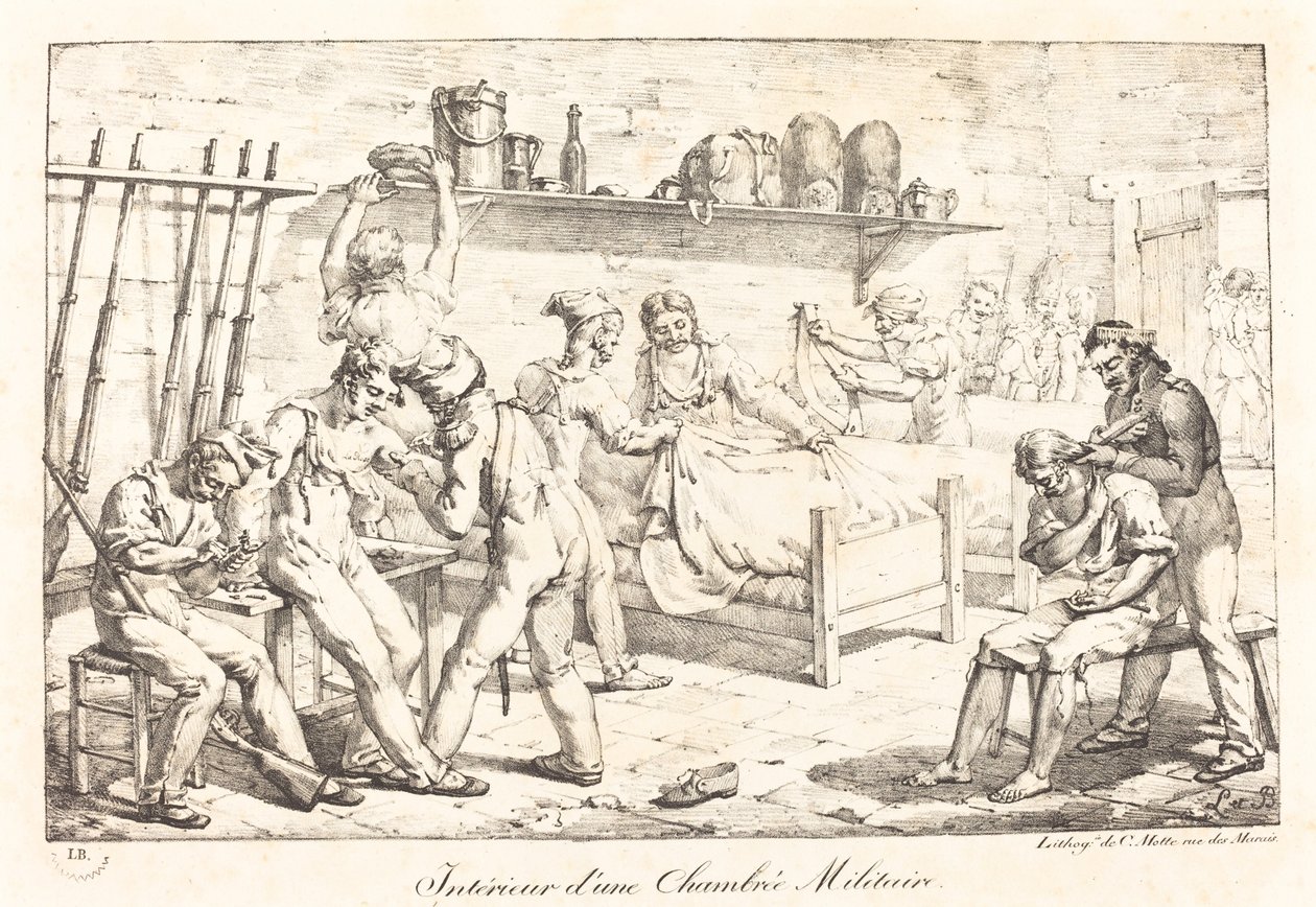 Bir Askeri Odanın İçi by Baron Louis Albert Guillain Bacler d