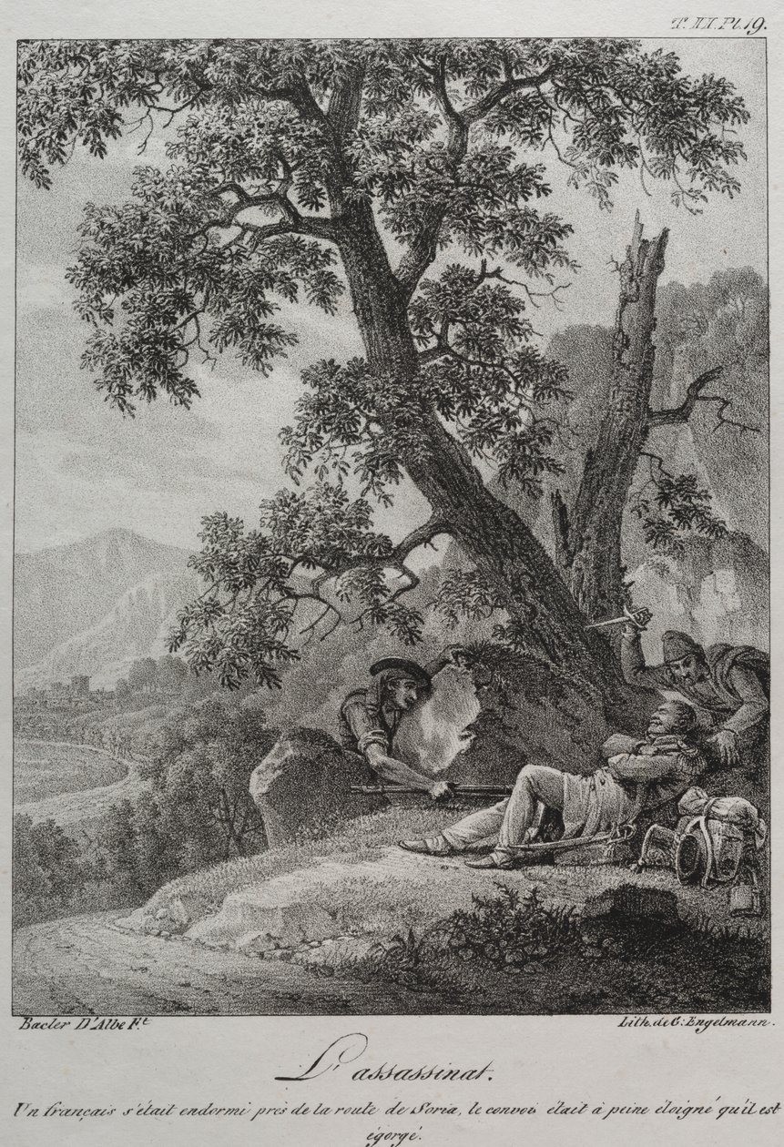 İspanyol Seferi: Suikast by Baron Louis Albert Guillain Bacler d