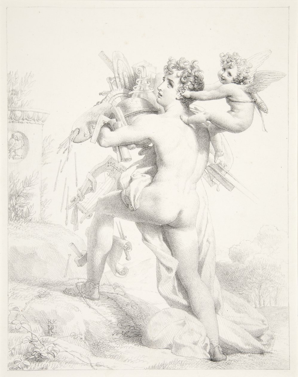 Her şeyi tutan, kaybeder by Baron Pierre Narcisse Guerin