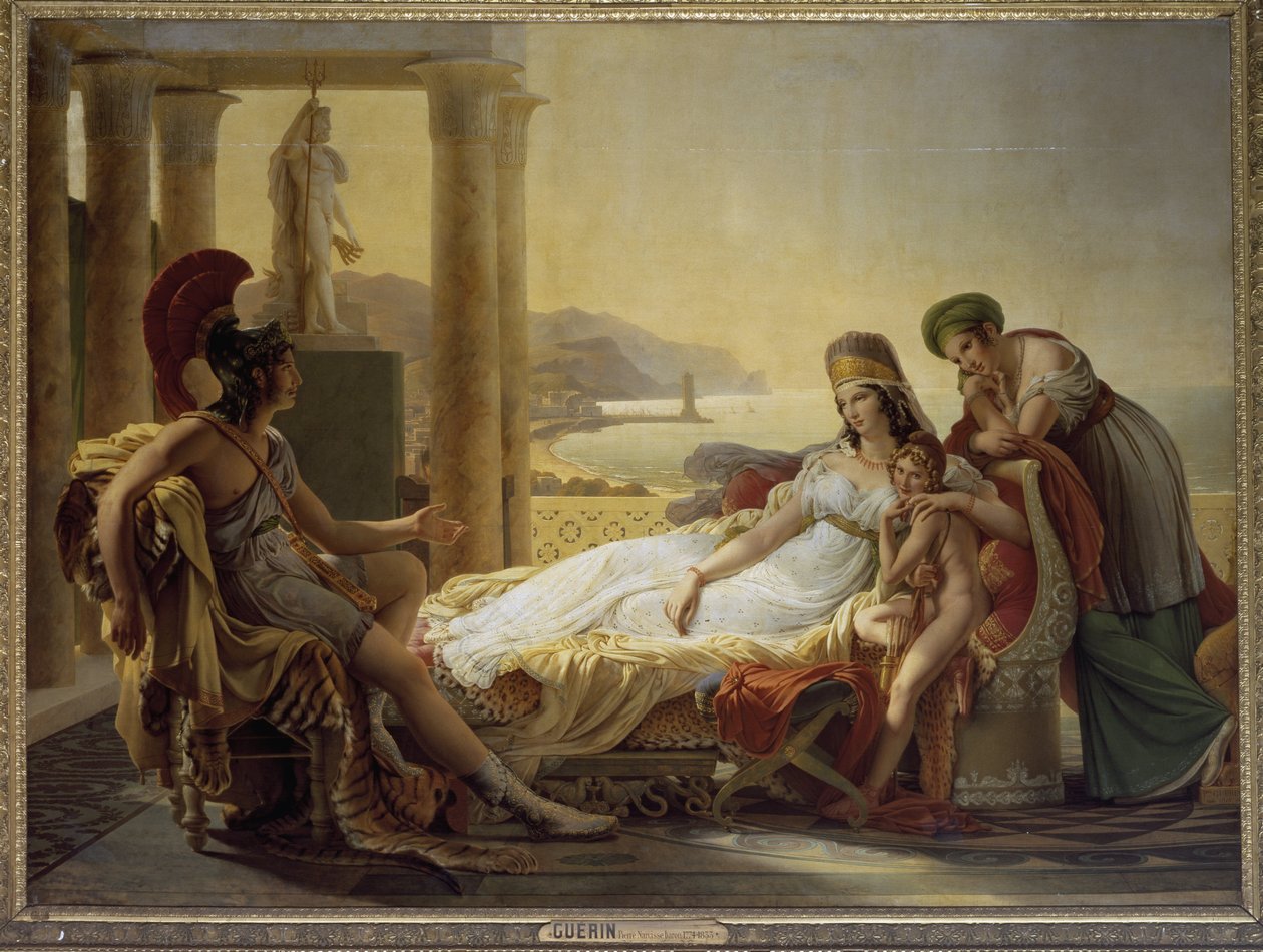 Aeneas, Dido'ya Truva'daki talihsizlikleri anlatıyor (tuval üzerine yağlı boya by Baron Pierre Narcisse Guerin