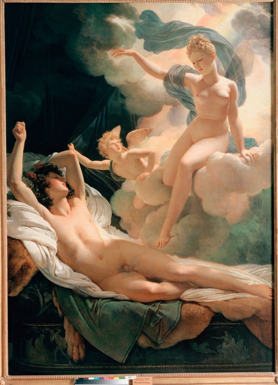 ""Morphee ve İris"" Tablosu Pierre Narcisse Guerin (1774-1833) 1811 Saint Petersburg, Hermitage Müzesi by Baron Pierre Narcisse Guerin