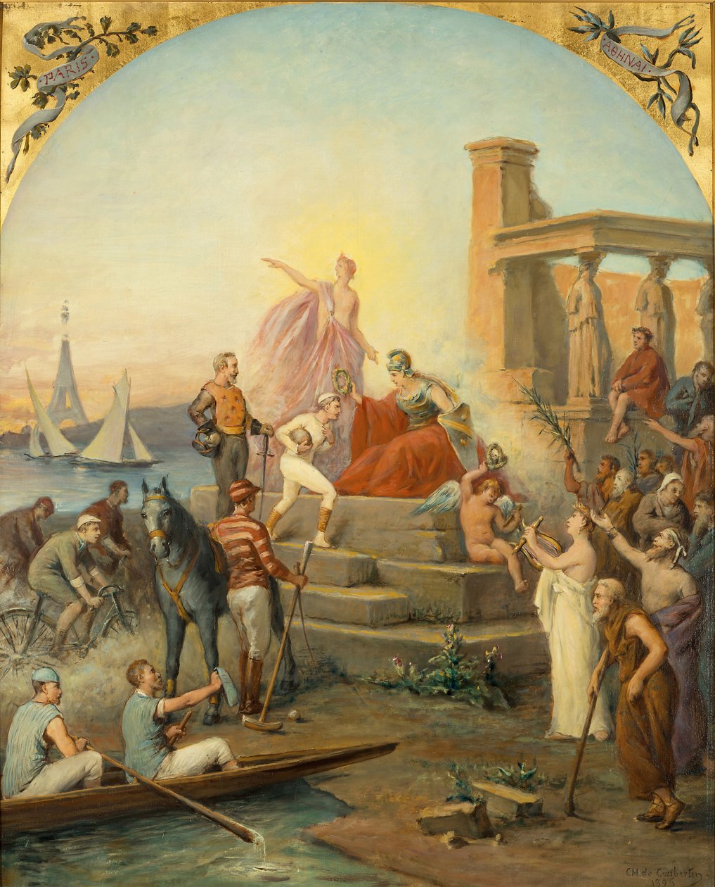 Spor Alegorisi, 1896 by Baron de Coubertin Frédy Charles Louis