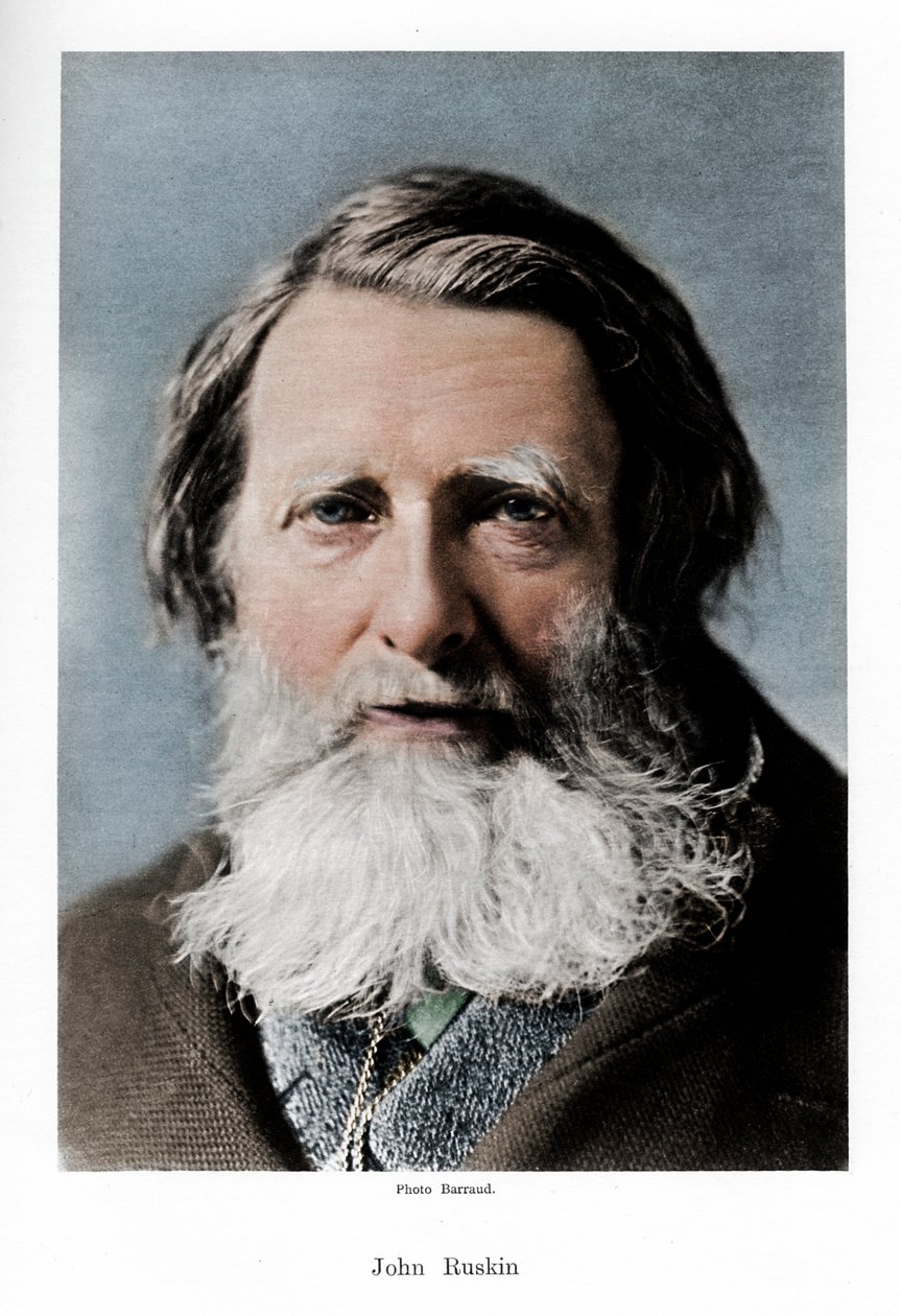 John Ruskin, İngiliz eleştirmen, şair ve sanatçı, c1880