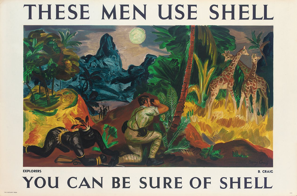 Shell için reklam afişi by Barry Craig