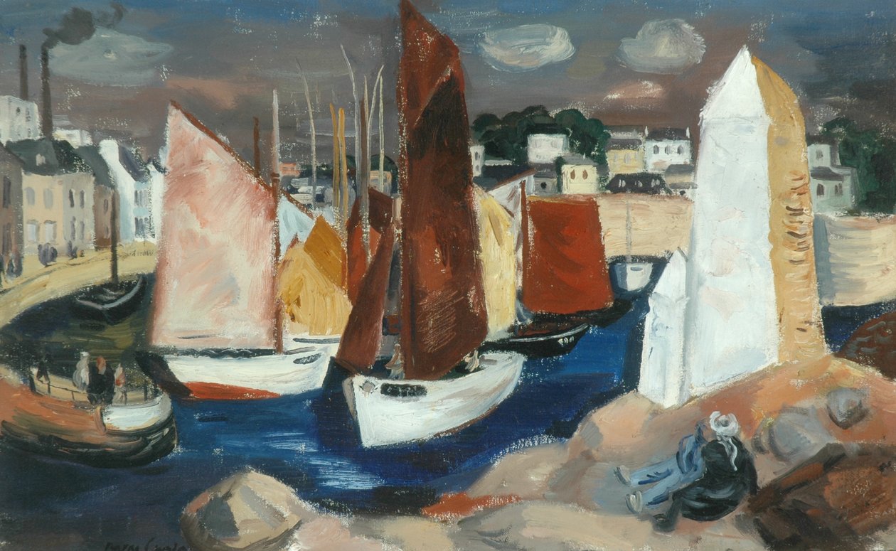 Concarneau Limanı (tuval üzerine yağlı boya) by Barry Craig