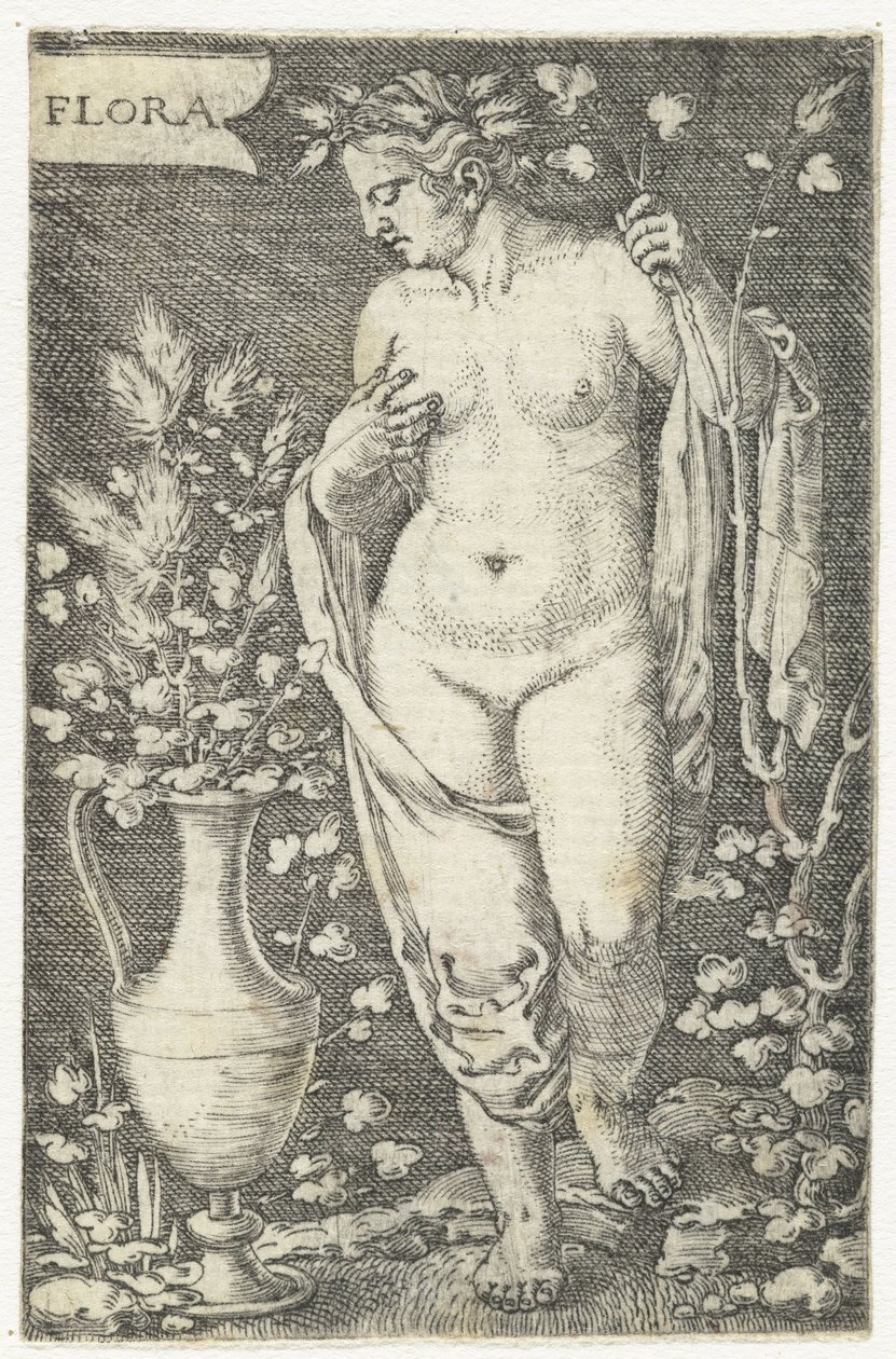 Flora (nesne üzerindeki başlık) by Barthel Beham