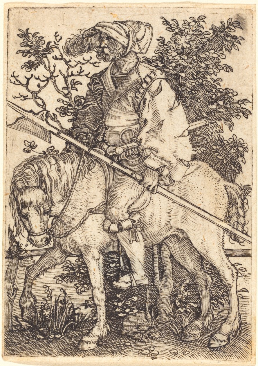 Atlı Halberdier by Barthel Beham