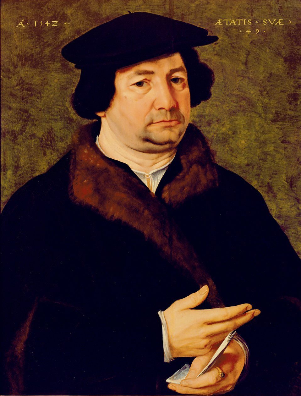 49 Yaşındaki Bir Adamın Portresi, 1542 by Bartholomaeus Bruyn