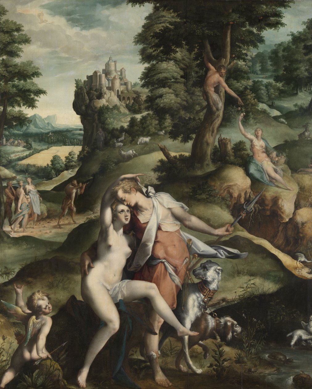Venüs ve Adonis, c.1585-90 by Bartholomaeus Spranger
