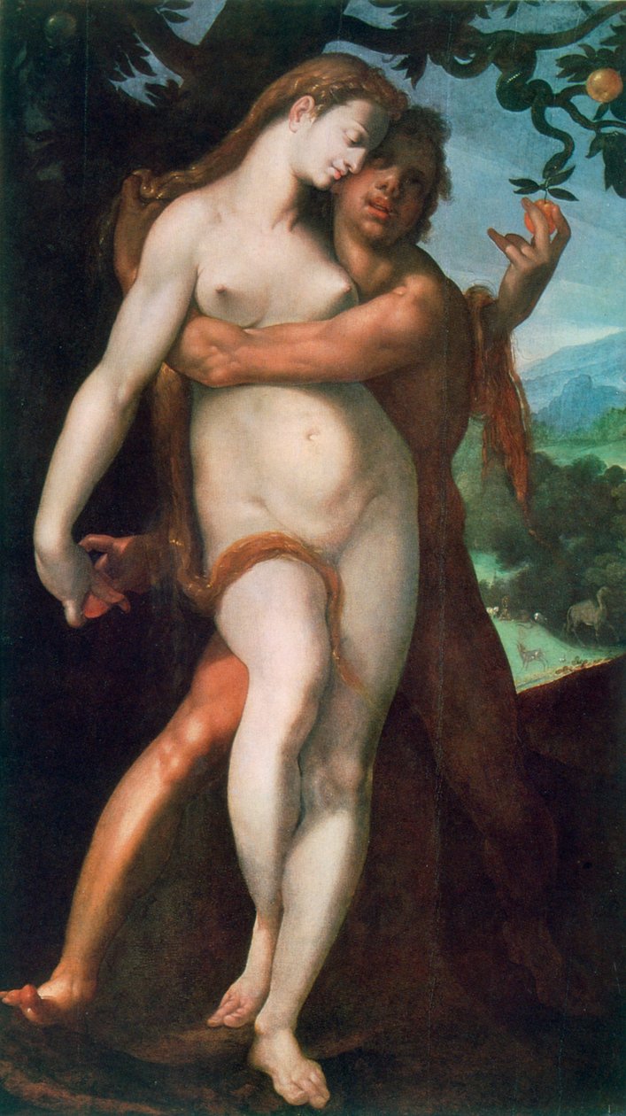 Adem ve Havva, c1566-1611. by Bartholomaeus Spranger