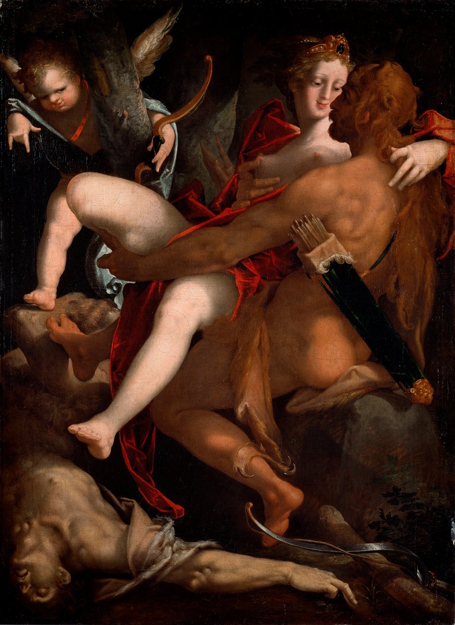 Herkül, Dejanire ve centaur Nessus (resim by Bartholomaeus Spranger