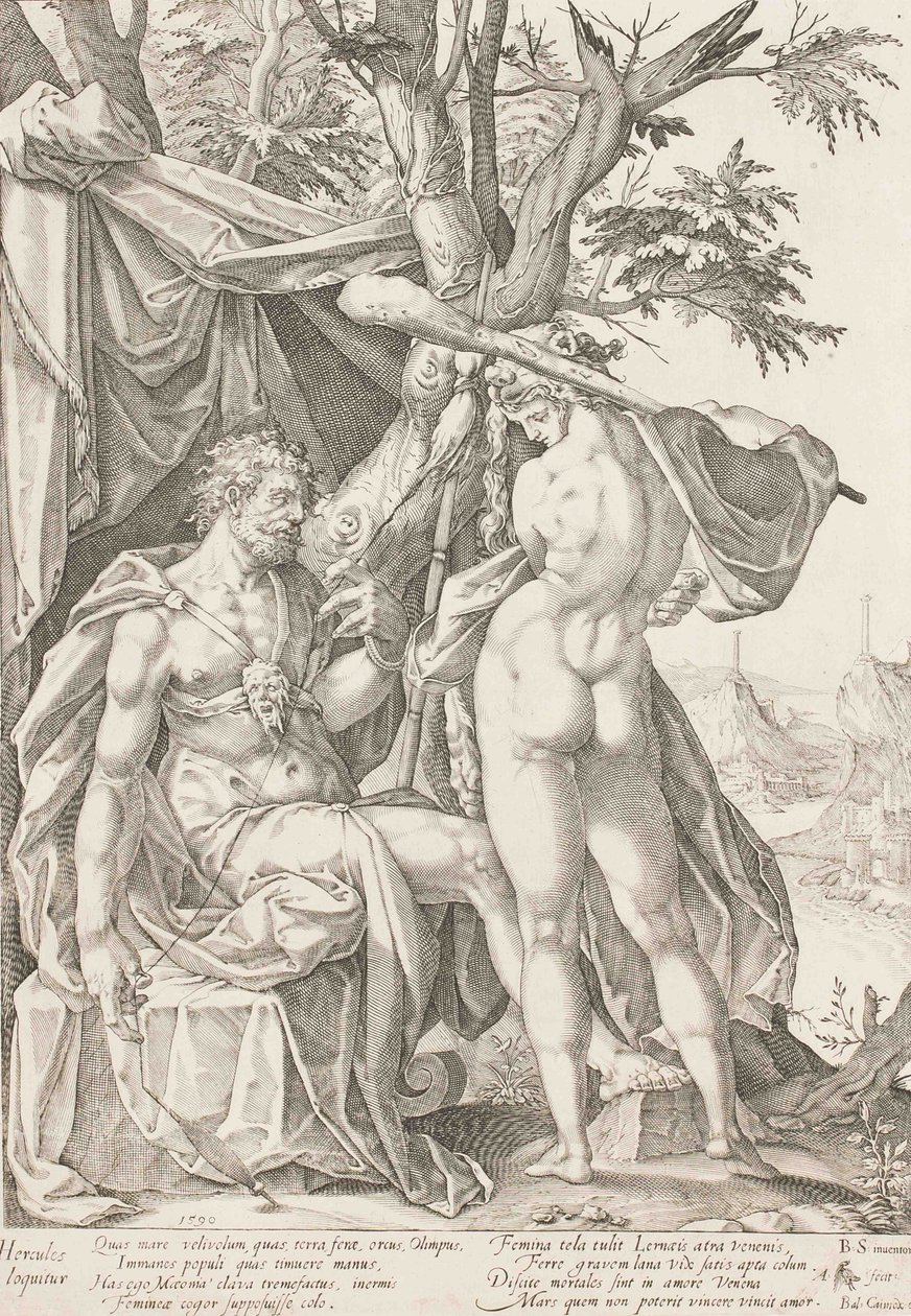 Herkül ve Omphale, 1590 by Bartholomaeus Spranger