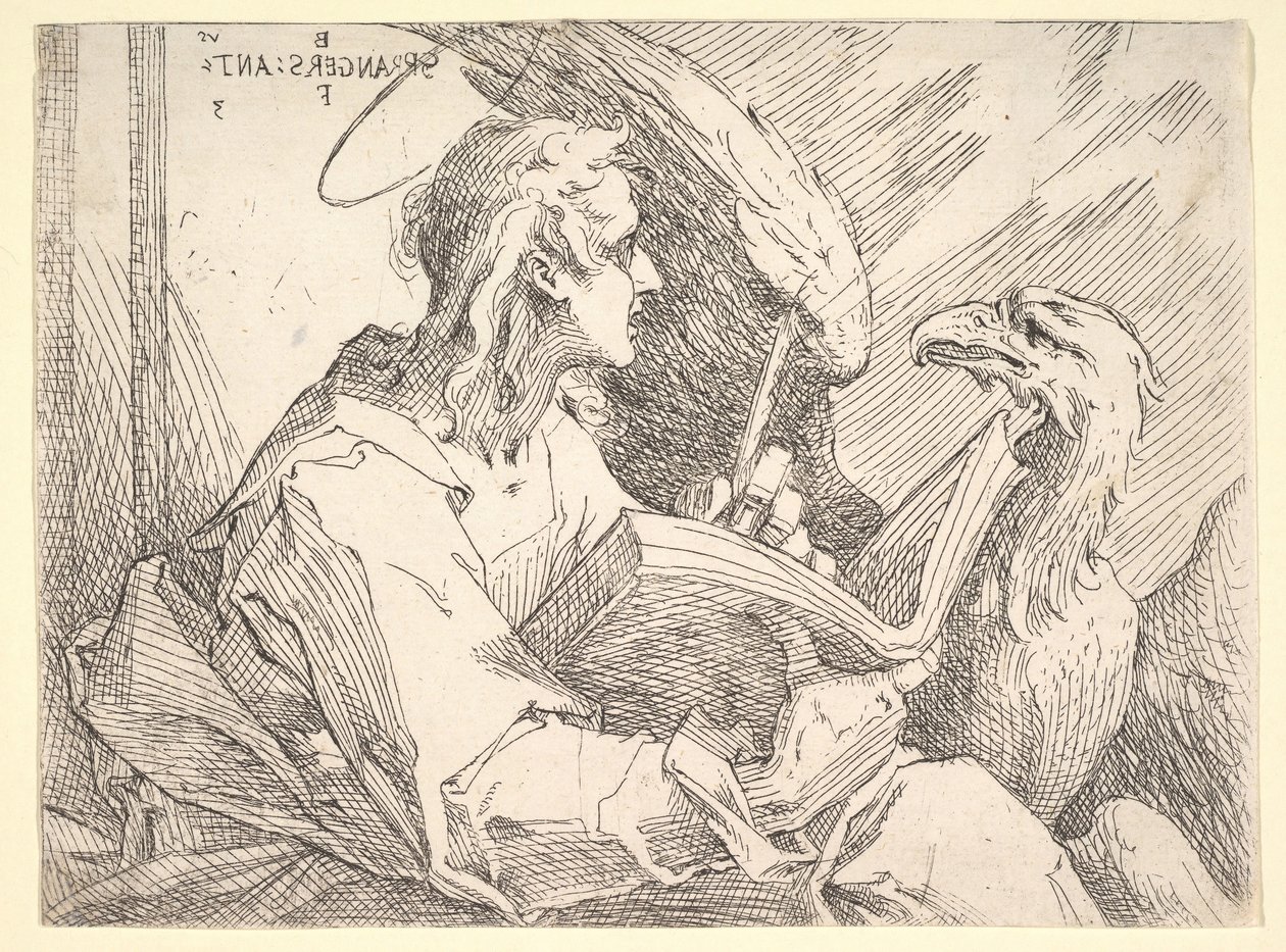 Aziz John Evangelist, yaklaşık. 1596. by Bartholomaeus Spranger