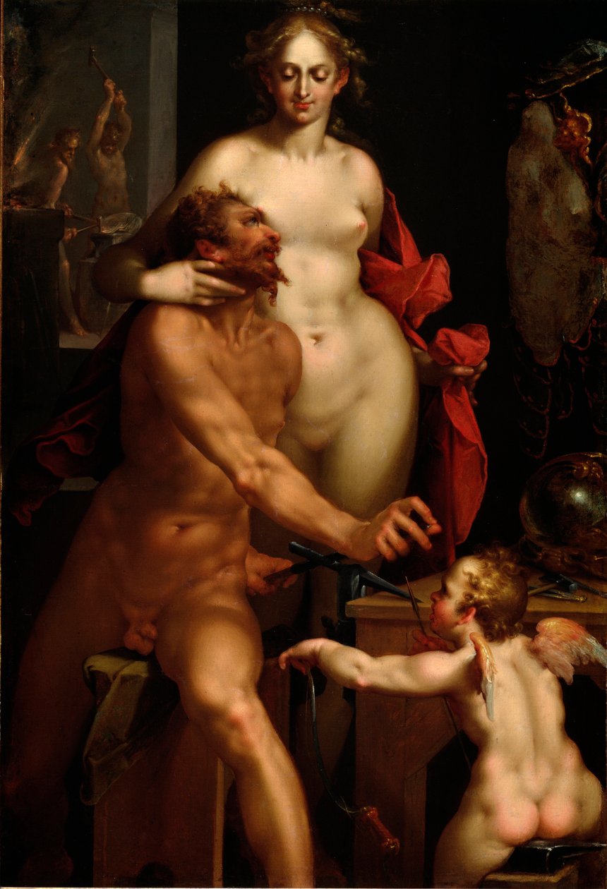Venüs ve Vulkan (Resim by Bartholomaeus Spranger